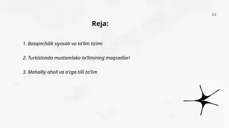 Bosqinchilik siyosati va ta'lim tizimi 2