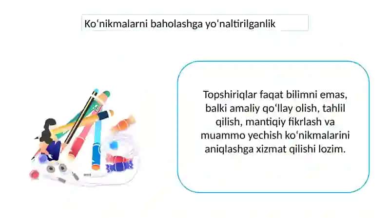 Matematika va tabiiy fanlar ta’limiga tadqiqotda beriladigan topshiriqlarga qo‘yiladigan talablar 2