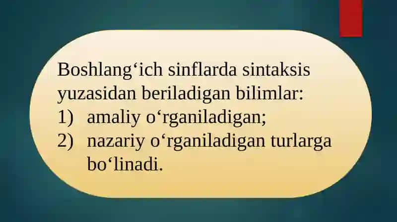 BOSHLANG‘ICH SINFDA GAP USTIDA ISHLASHDA QO'LANADIGAN KO'RGAZMALAR 2