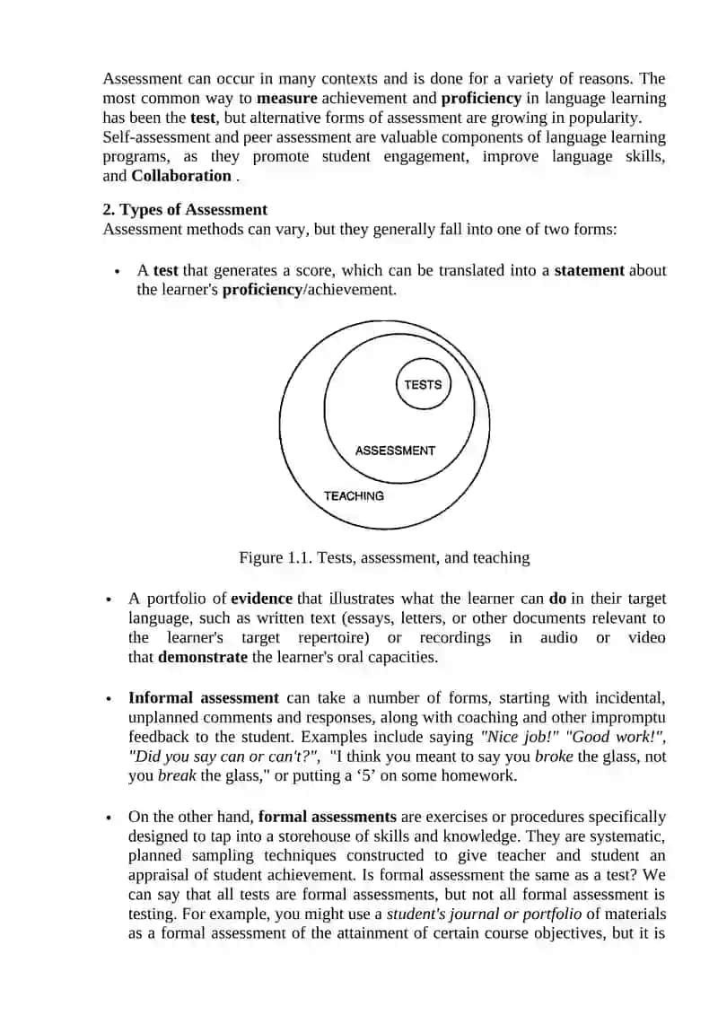 Fundamentals of Language Assessment 2