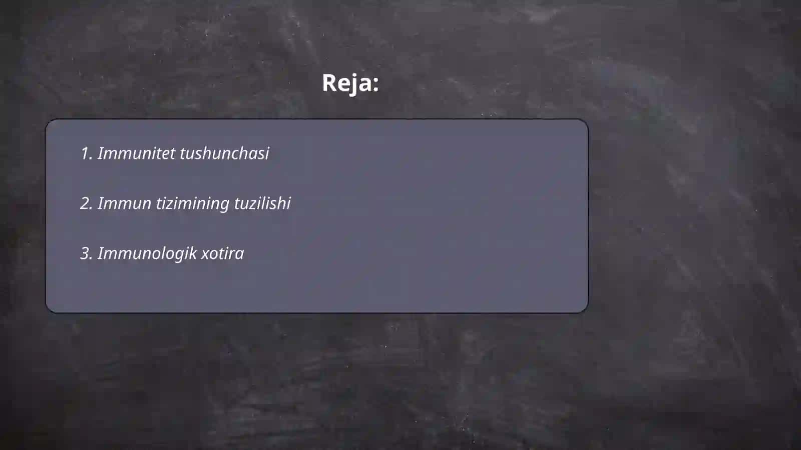 Immunitet nazariyasi 2