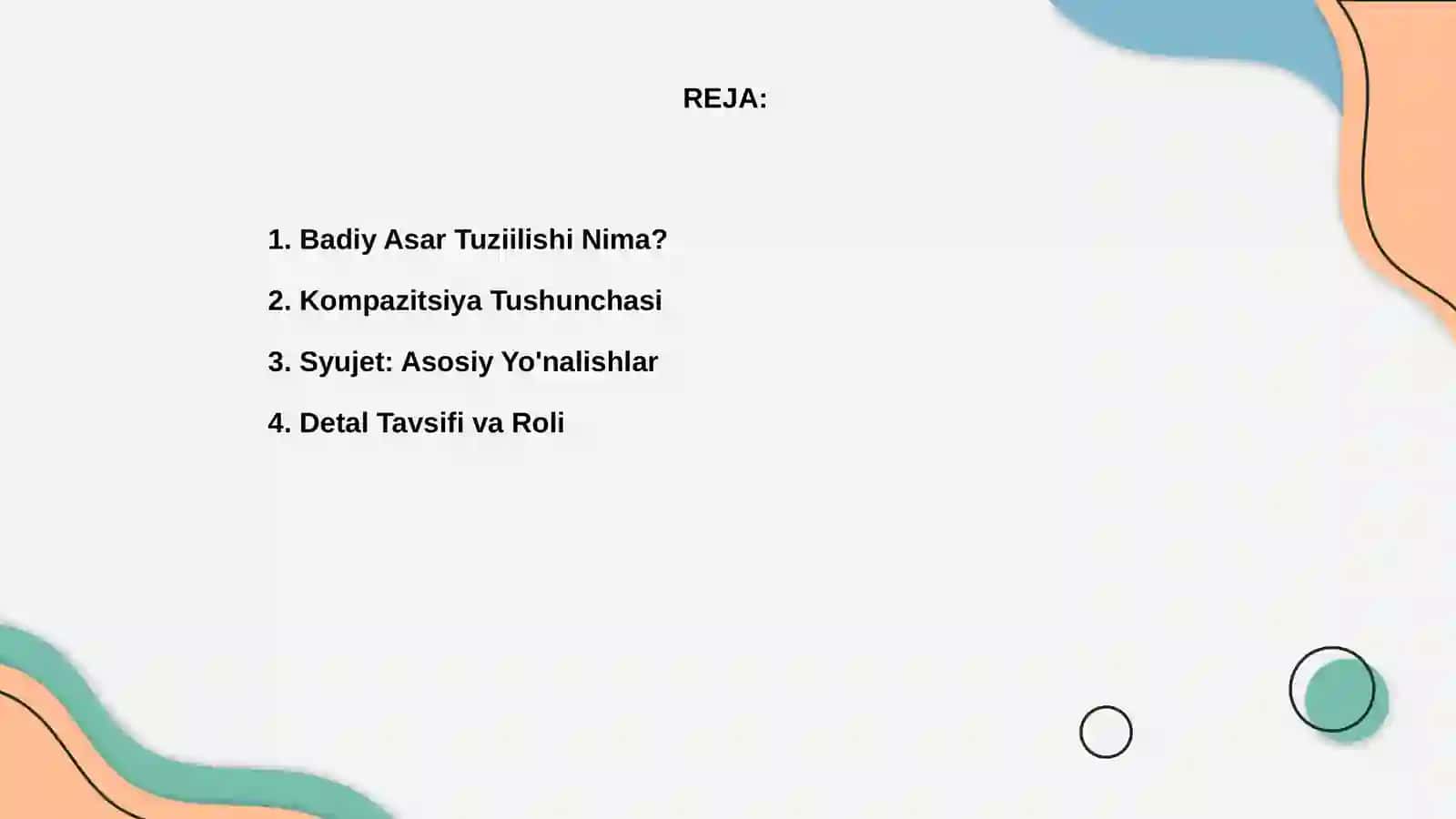 Badiy Asar Tuziilishi Nima? 2