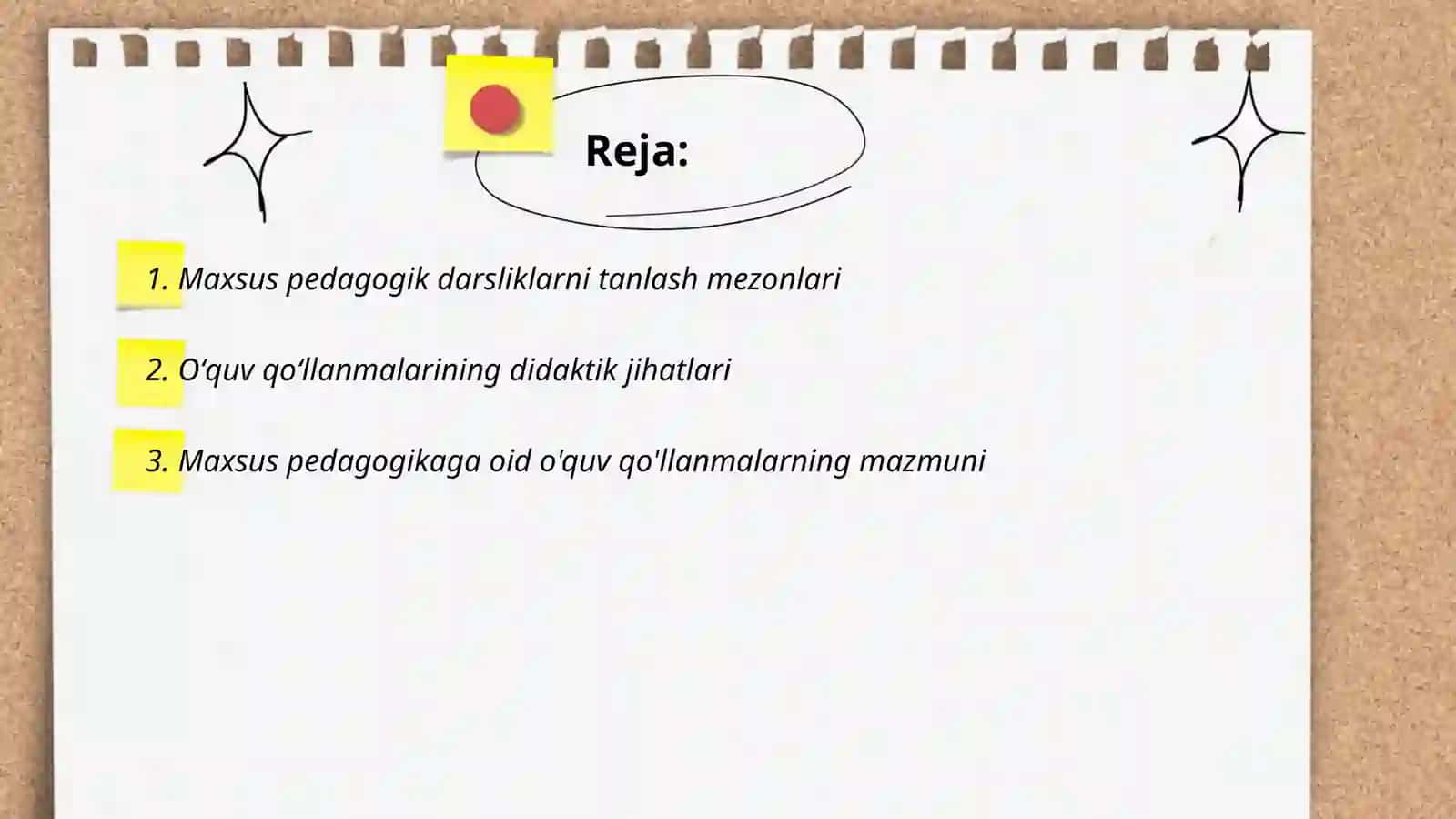 Maxsus pedagogik darsliklarni tanlash mezonlari 2