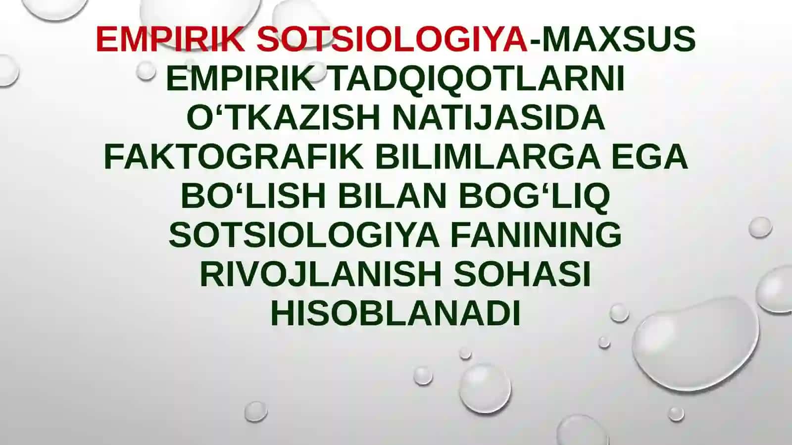 Empirik sotsiologiyaning vujudga kelish tarixi 2