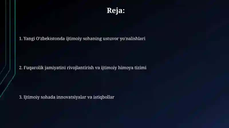 Yangi O'zbekistonda ijtimoiy sohaga bo‘lgan zamonaviy munosabat 2