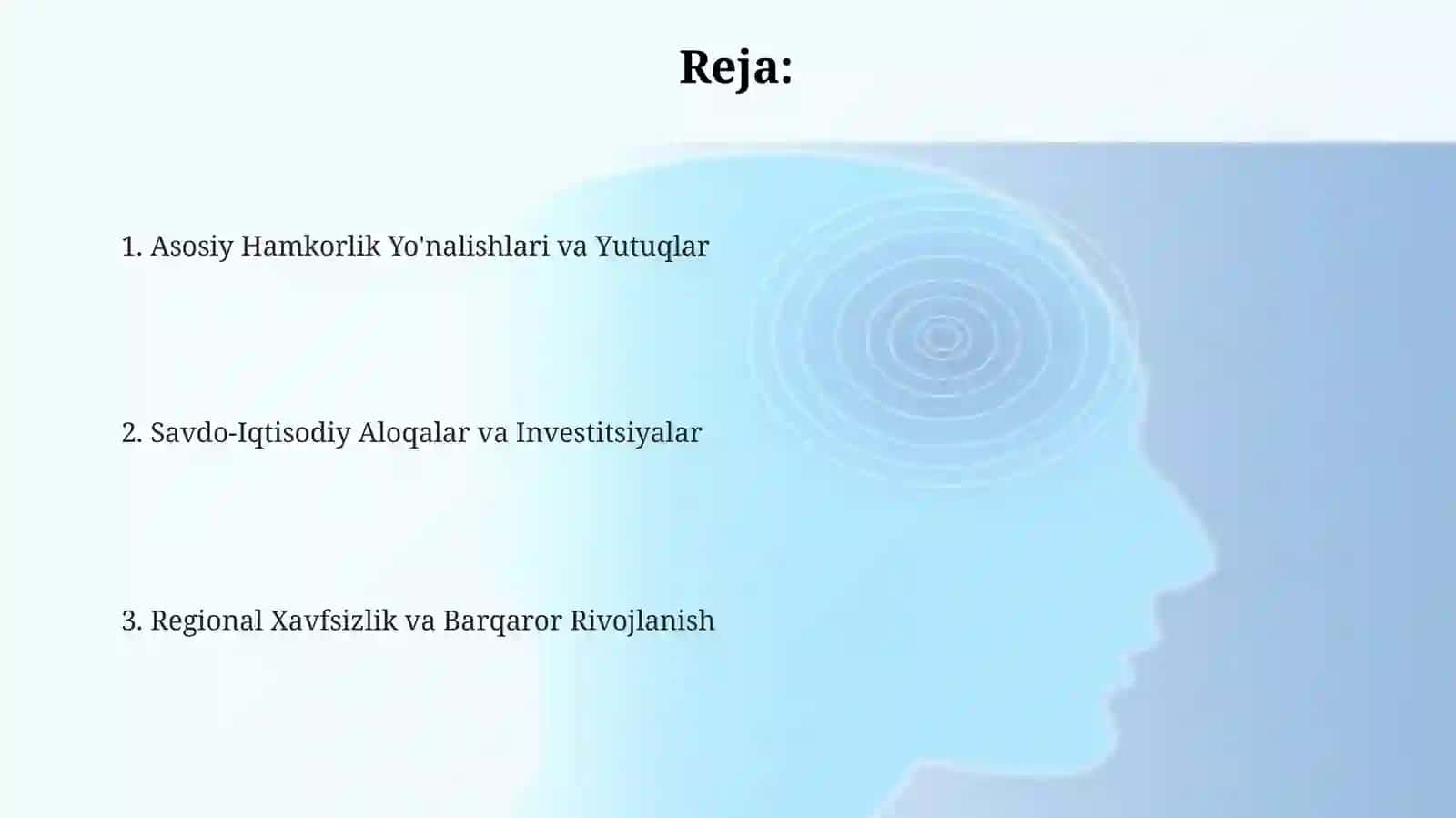 Oʻzbekistonning Markaziy osiyoda MDH davlatlari bilan keng qamrovli hamkorligi 2