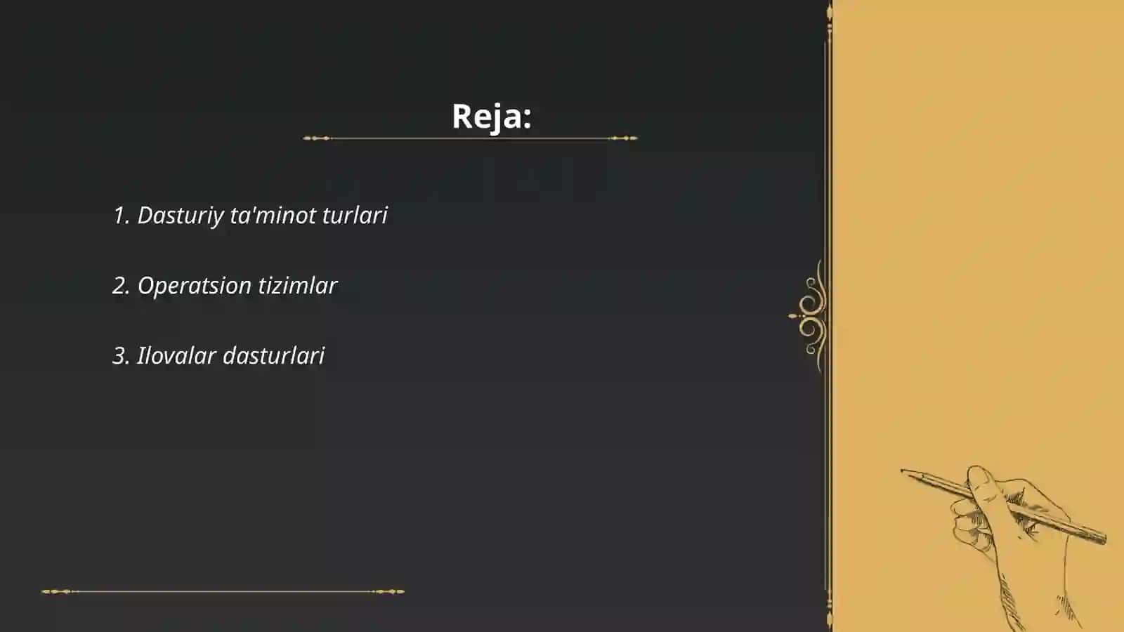 Dasturiy ta'minot turlari 2