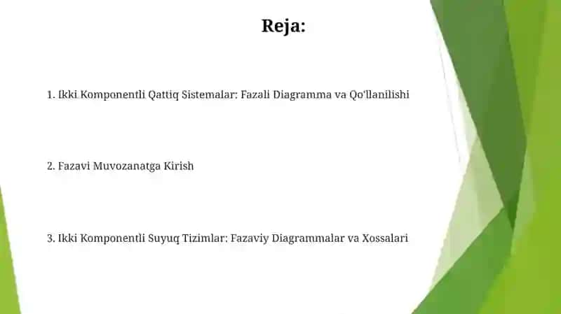 Ikki Komponentli Qattiq Sistemalar: Fazali Diagramma va Qo'llanilishi 2