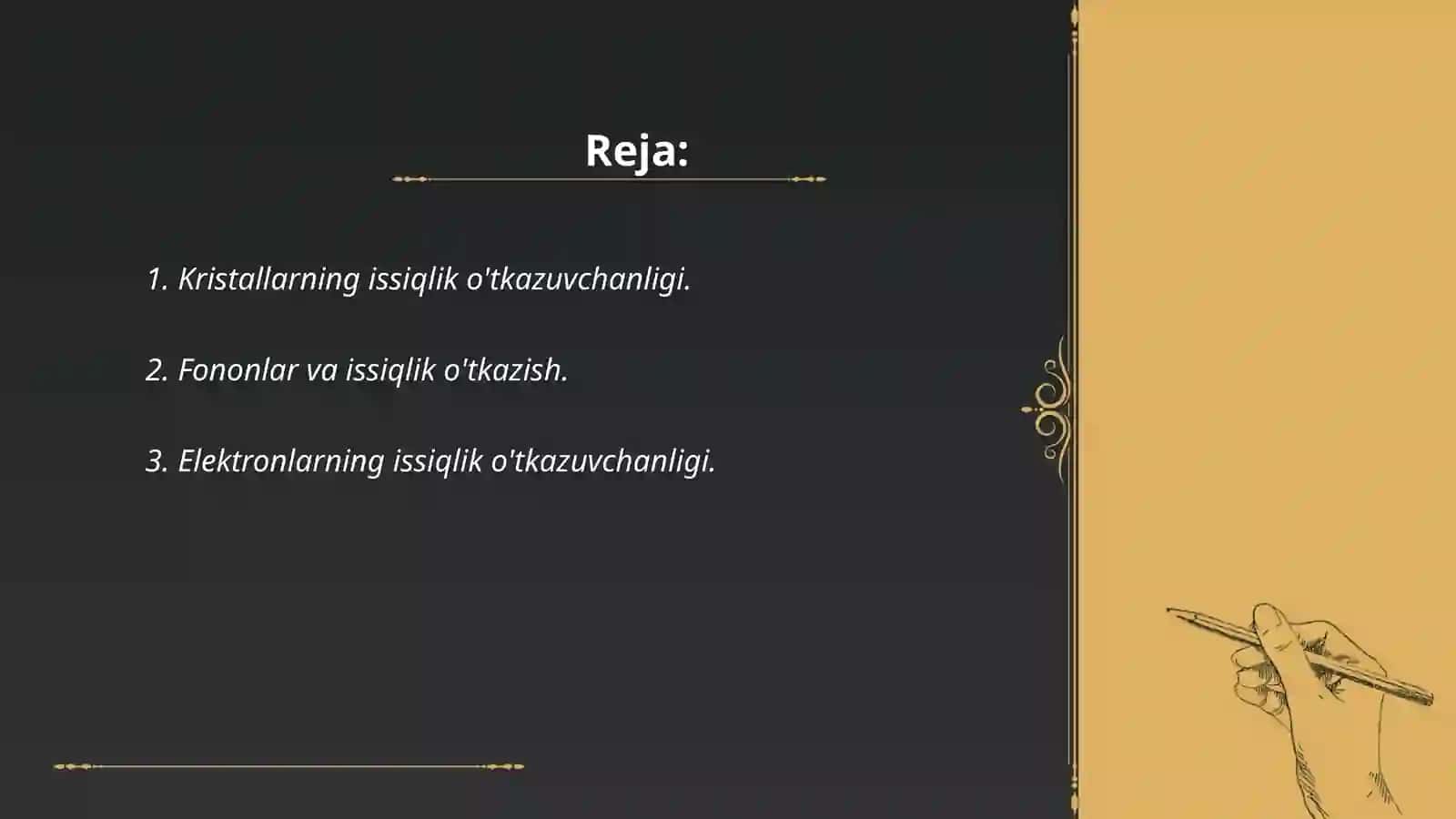 Kristallar issiqlik o'tgazuvchanligining mexanizimi 2