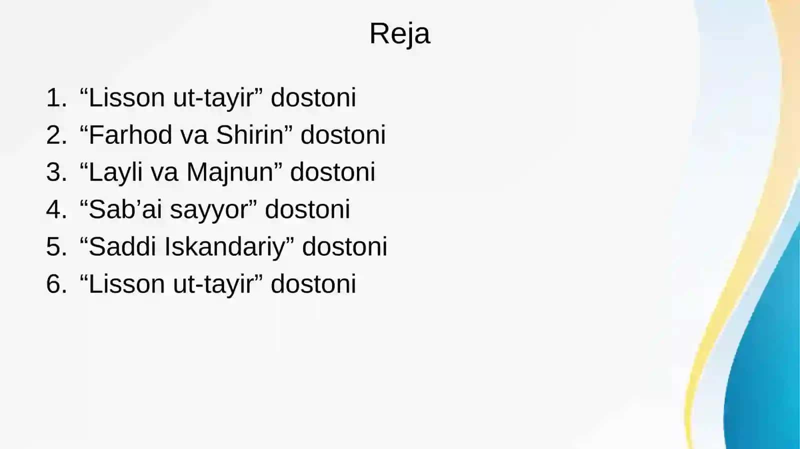 Xamsadagi 5 ta doston va Lison ut tayr dostoni 2