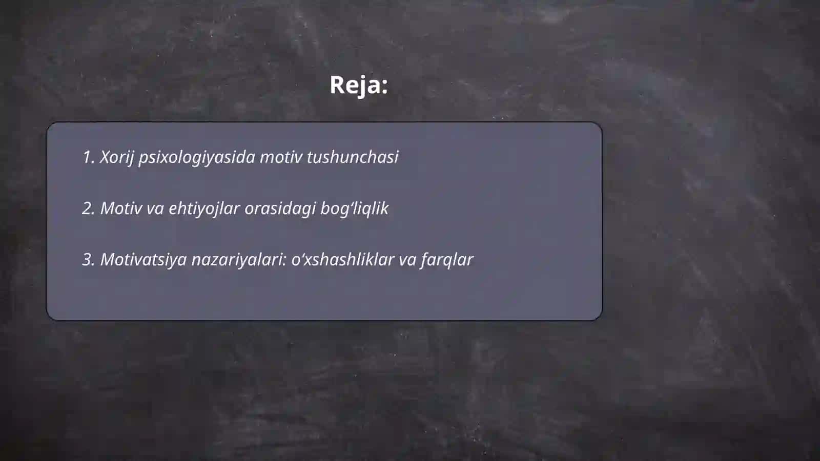Xorij psixologiyasida motiv va motivatsiya muammosi 2