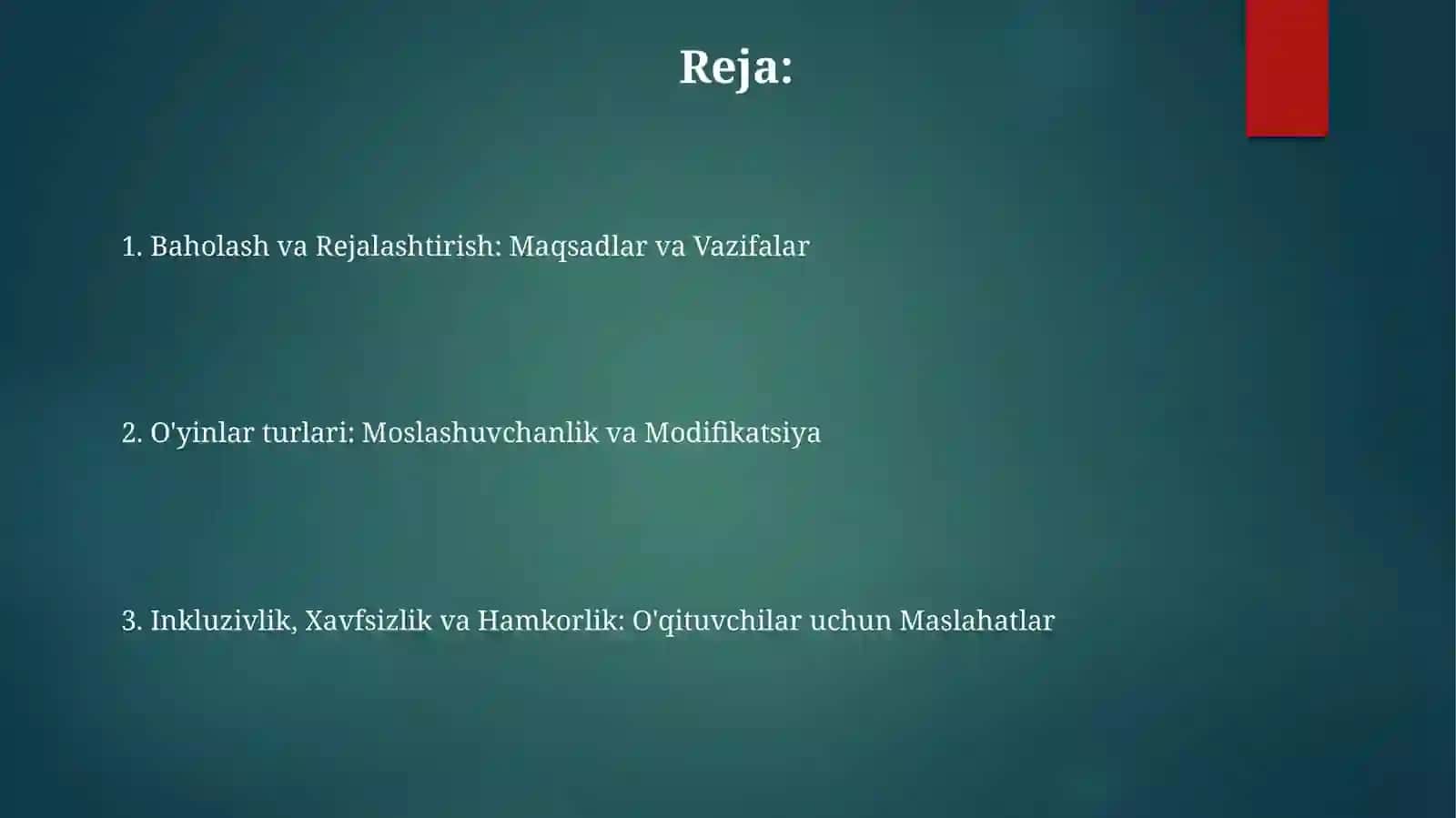 Alohida ta’lim ehtiyojlari bо‘lgan bolalar uchun о‘yin va mashqlarni tashkil etish 2