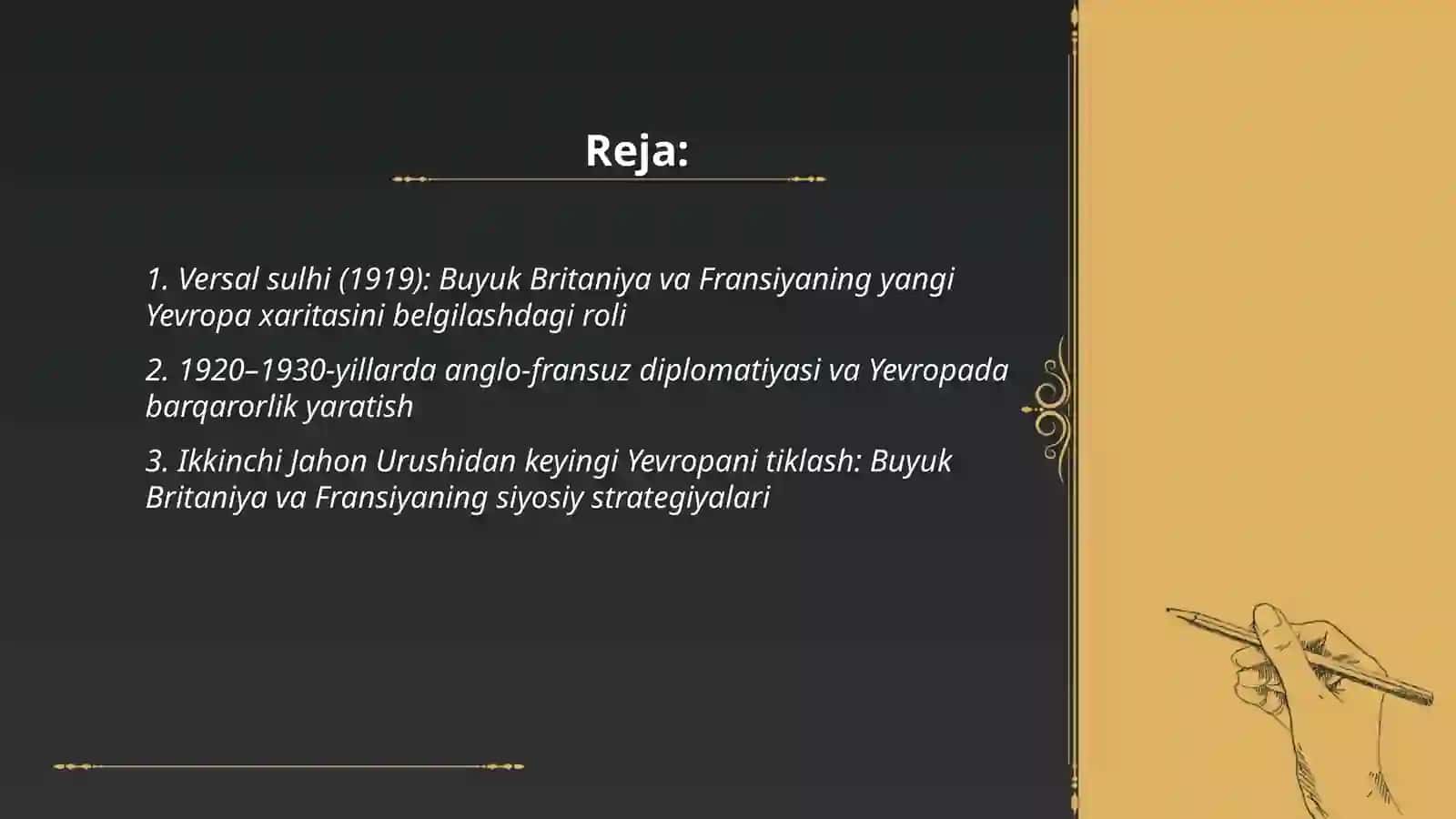 Buyuk Britaniya va Fransiya, yangi Yevropani qurish 2