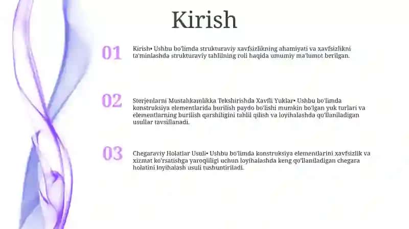 Sterjenlarni Mustahkamlikka Tekshirishda Xavfli Yuklar,Chegaraviy Holatlar Usuli 2