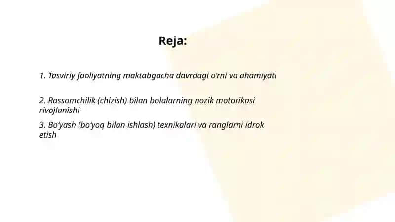 Maktabgacha bolalarni har tomonlama rivojlantirishda tasviriy faoliyat turlari 2