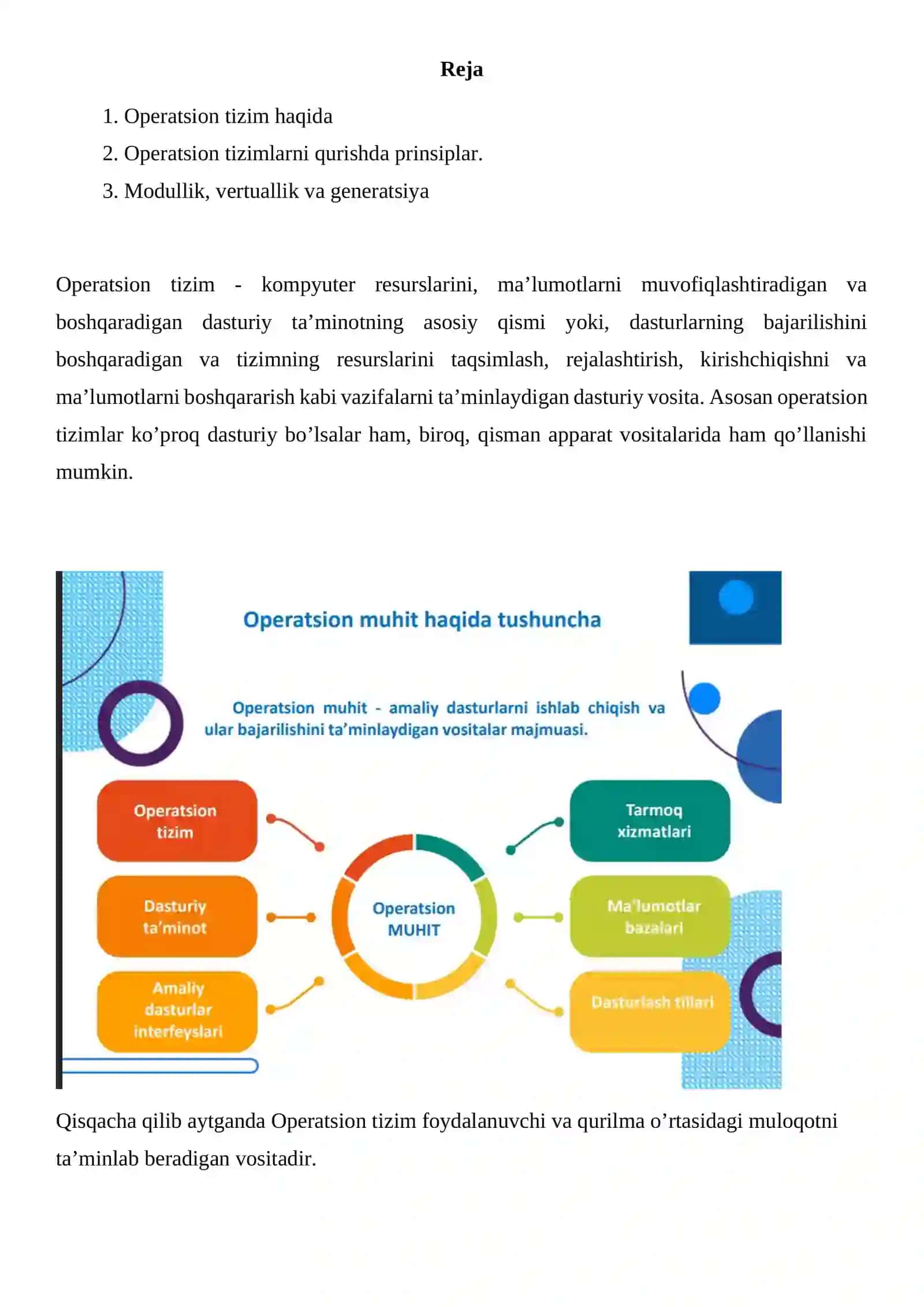 Operatsion tizimlarni qurish prinsiplar 2