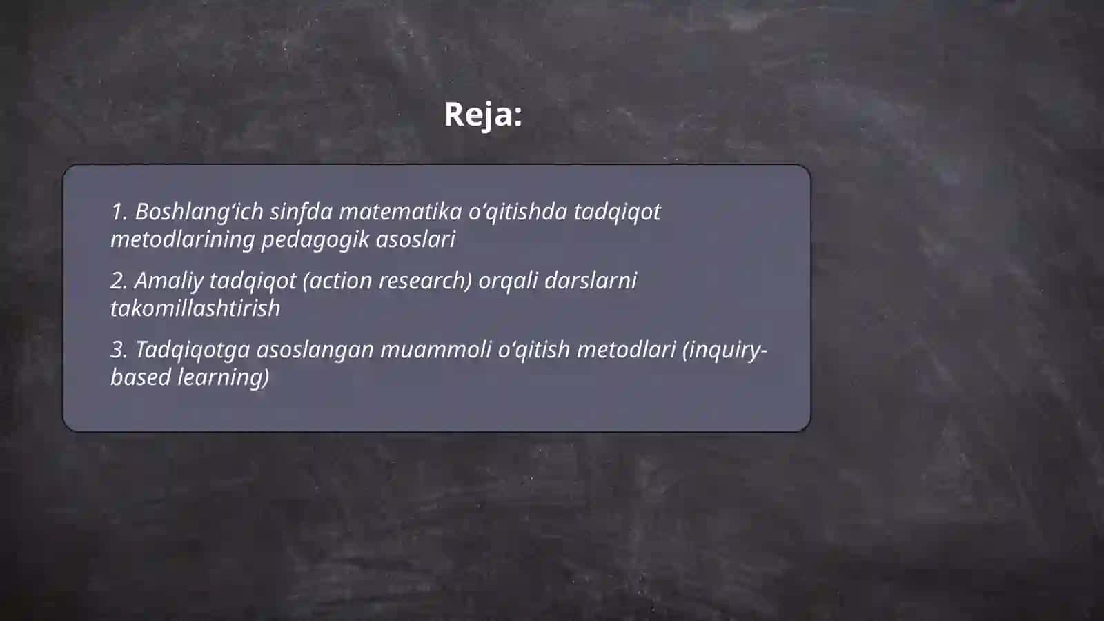 Boshlangʻich sinfda matematika oʻqitishda tadqiqot metodlaridan foydalanish 2
