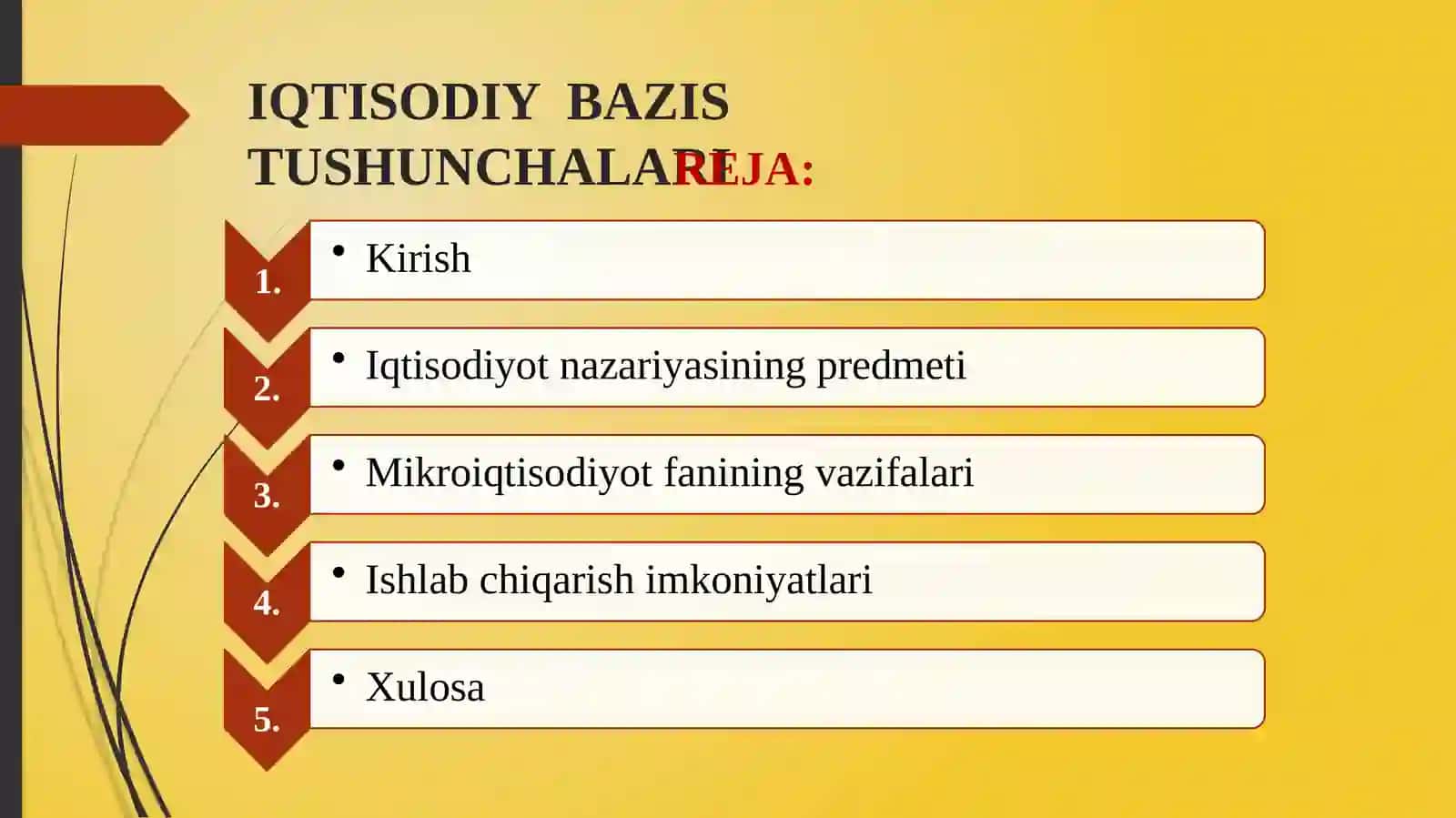 MIKROIQTISODIYOT FANIDAN MUSTAQIL ISHI 2