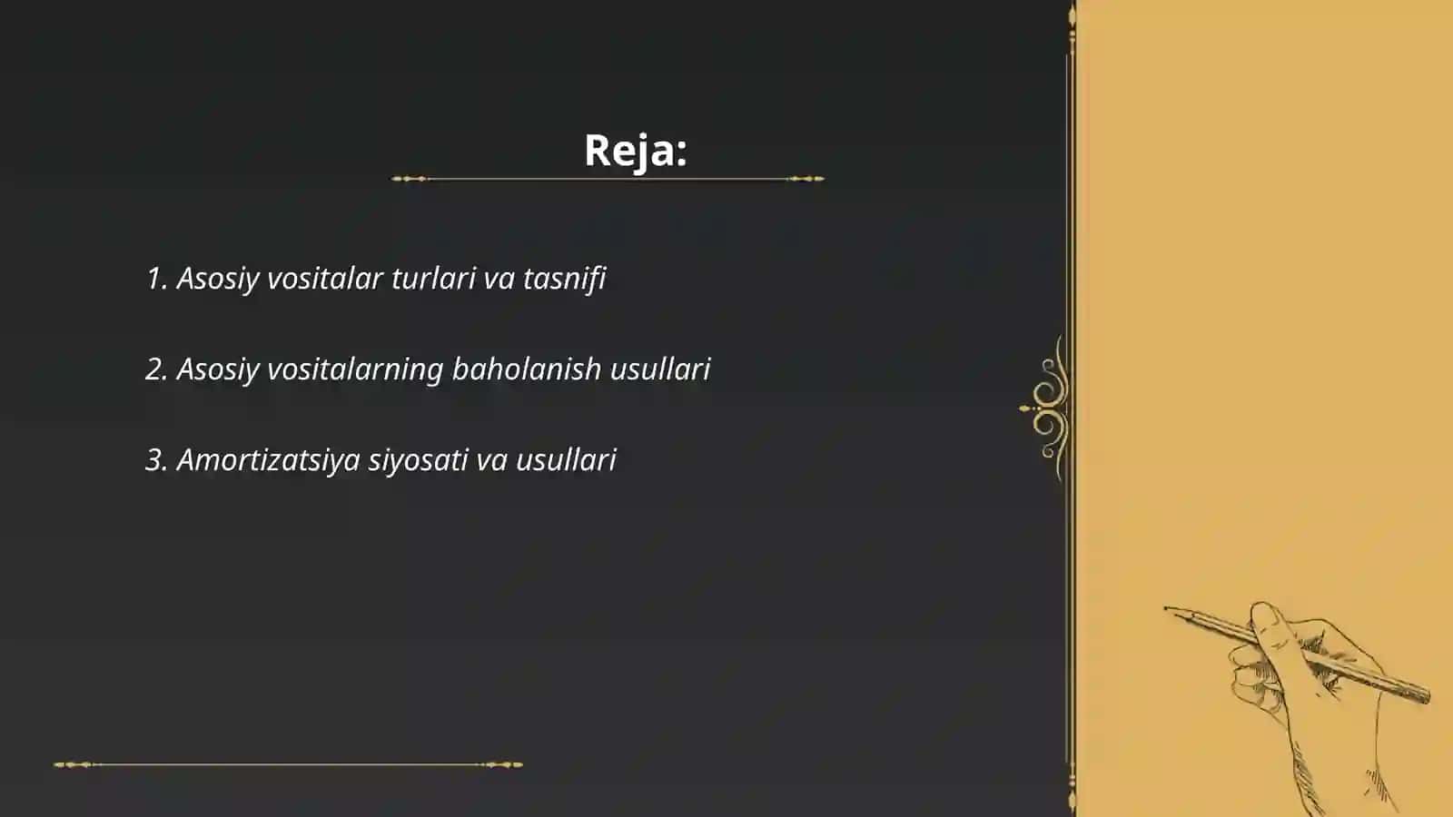 Asosiy vositalar 2