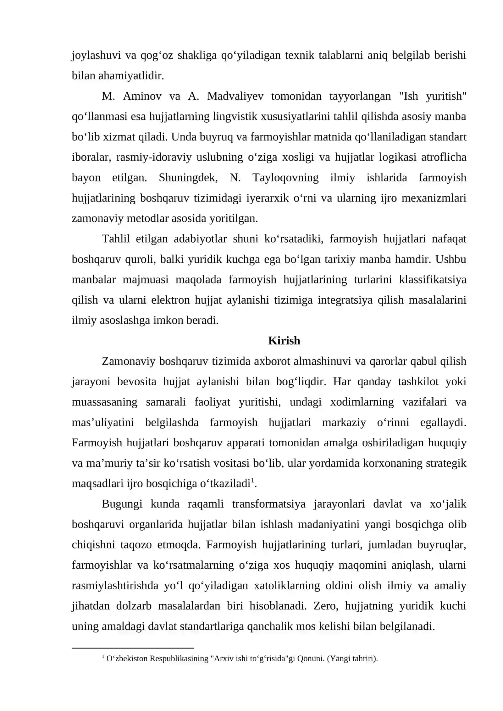 FARMOYISH HUJJATLARI VA ULARNING TURLARI 2