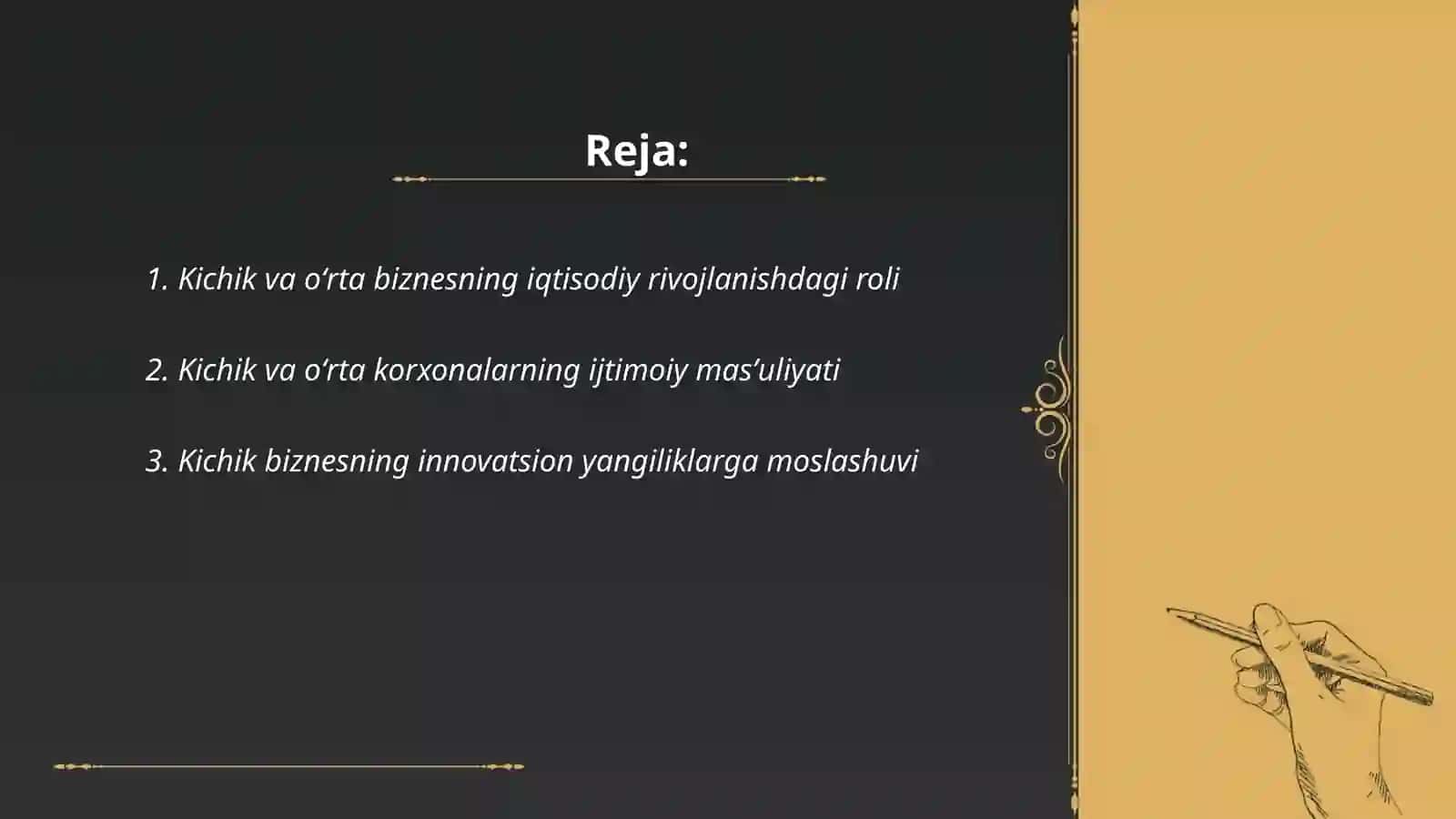 Kichik va oʻrta biznesning ijtimoiy-iqtisodiy xususiyatlari 2