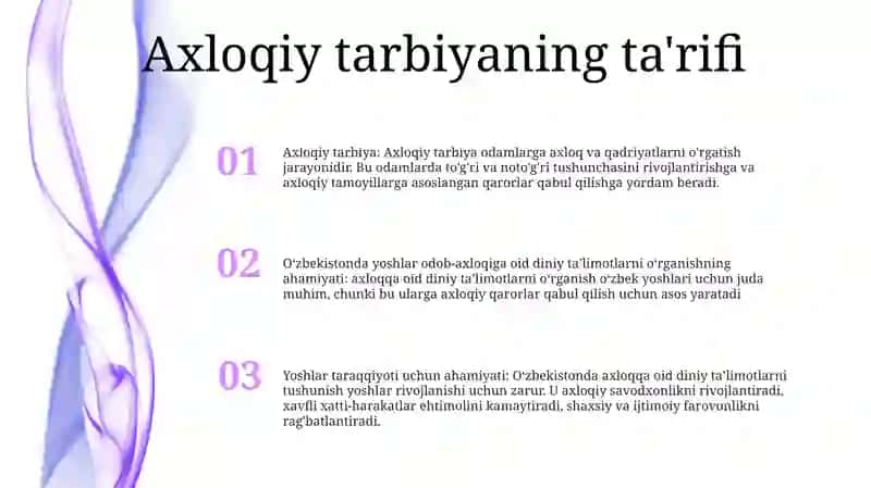 O‘Zbekiston Yoshlarining Diniy Manbalardagi Axloqiy Tarbiyaga Oid G‘Oyalarni O‘Rganishning Ahamiyati 2