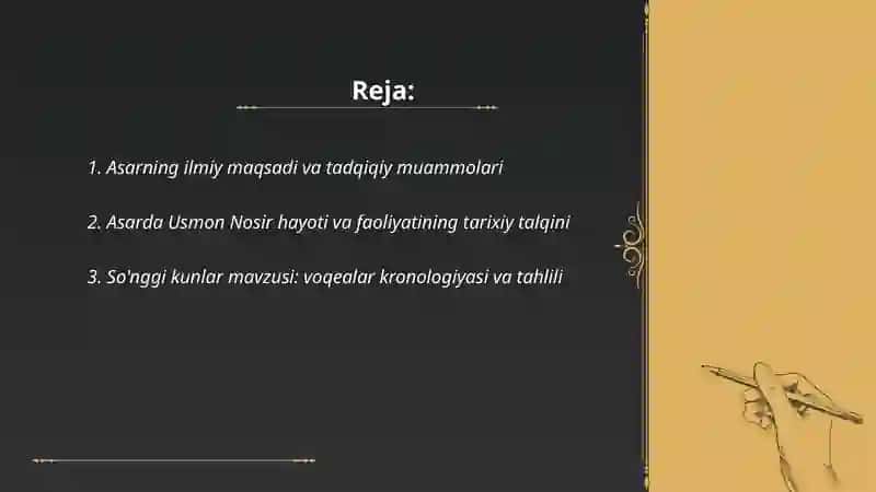Usmon Nosirning so'nggi kunlari 2