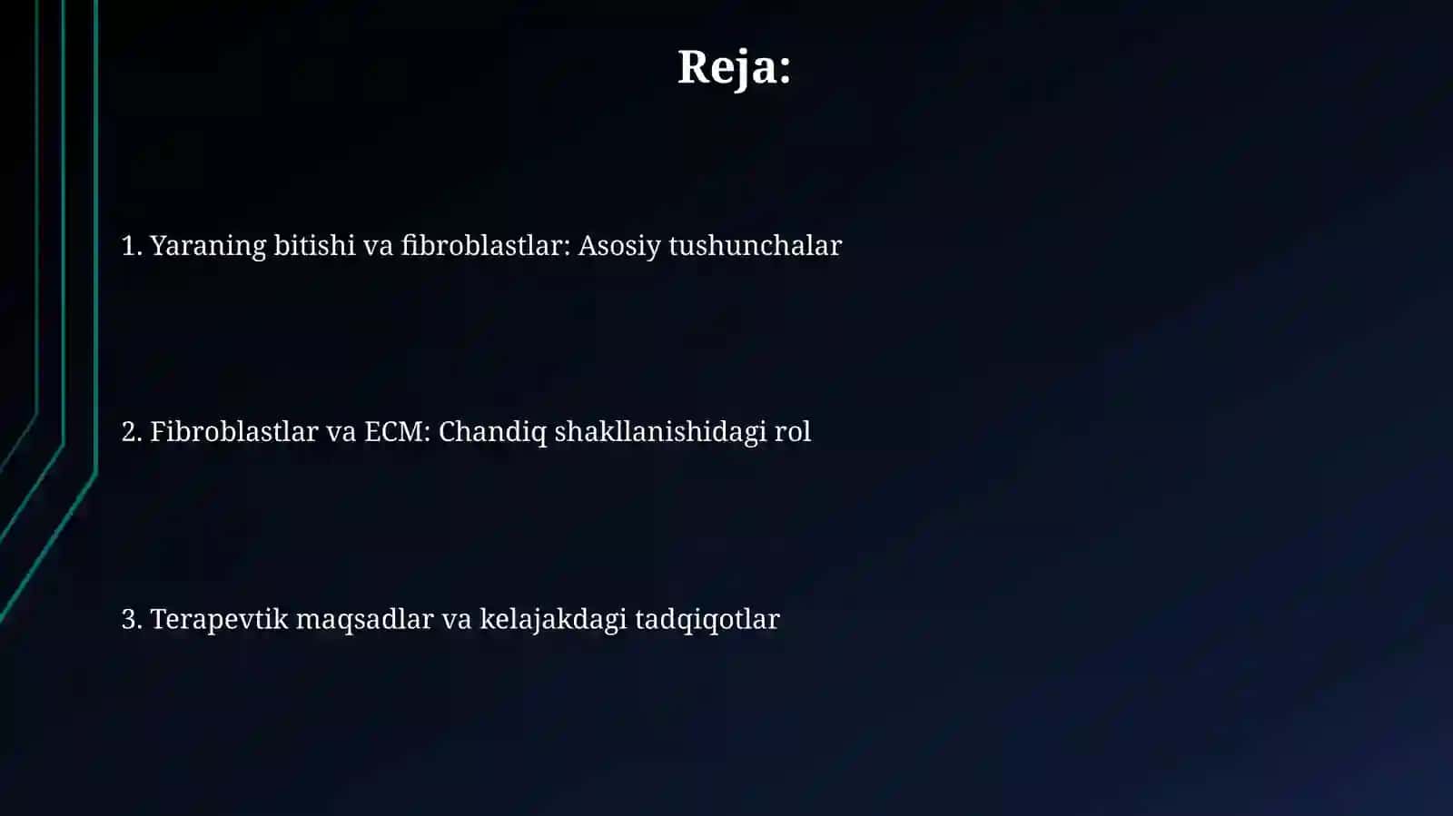 Fibroblastlar va Chandiq Hosil Boʻlishdagi Roli 2