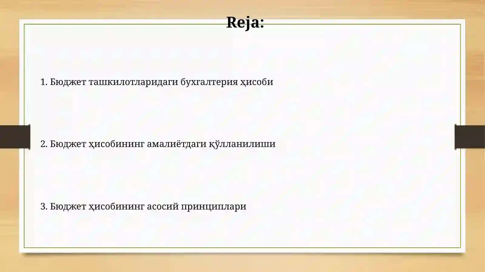 Byudjet tashkilotlarida buxgalteriya hisobi. Byudjet bilan hisoblashishlar 2
