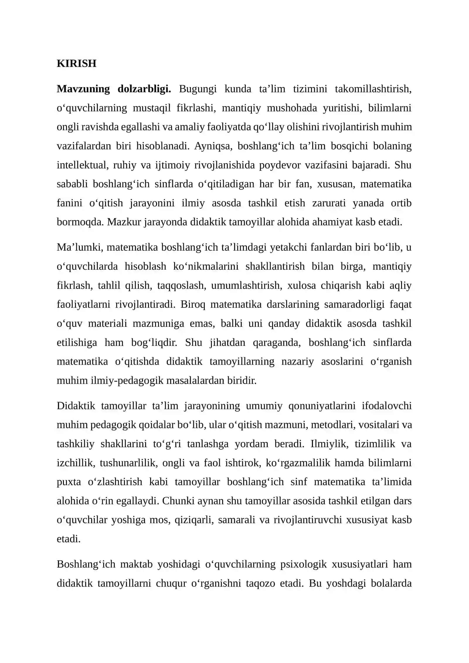 Boshlang‘ich sinflarda matematika o‘qitishda didaktik tamoyillarning nazariy asoslari 2