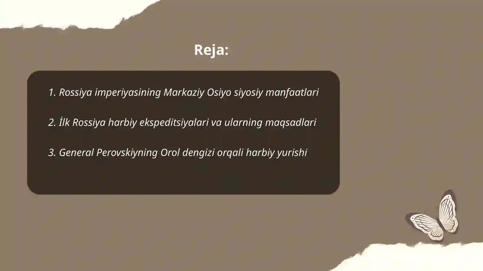 Rossiya imperiyasining Oʻrta Osiyoga harbiy yurishlari 2