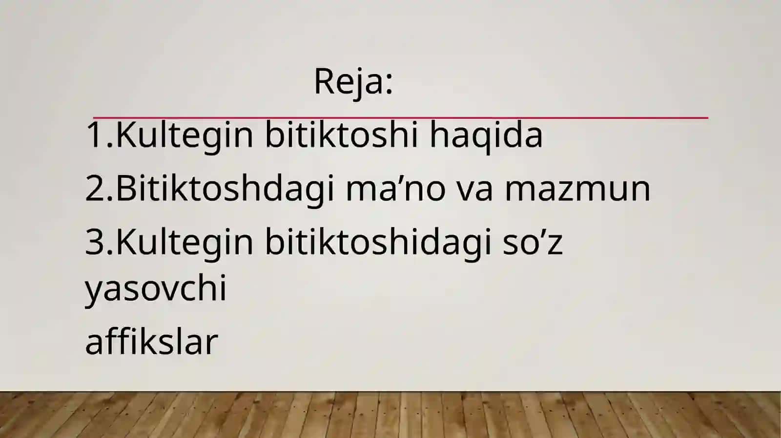 Kultegin bitiktoshi matnidagi so’z yasovchi affikslar 2