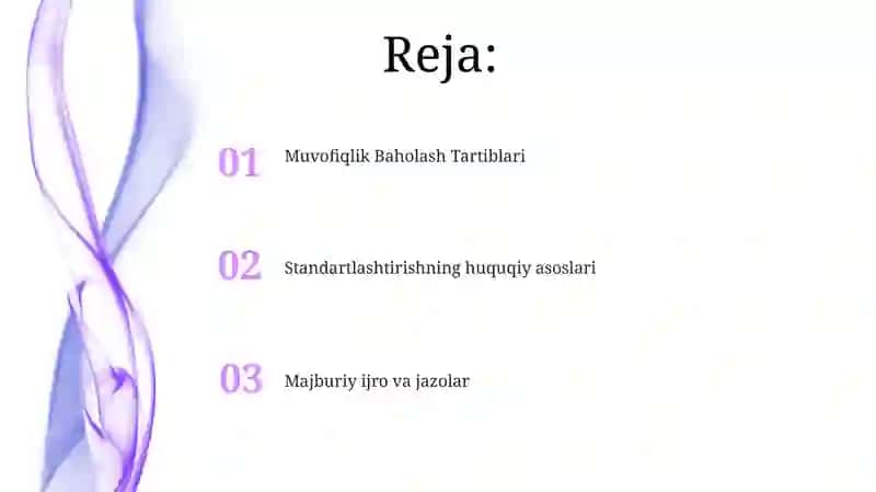 Standartlashtirishning o'zbekistondagi meyoriy huquqiy bazasi tahlili 2