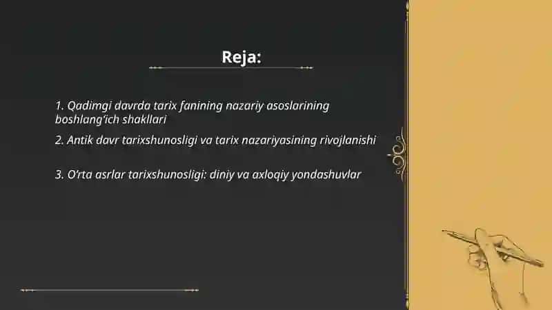 Tarix fanining nazariy asoslari 2