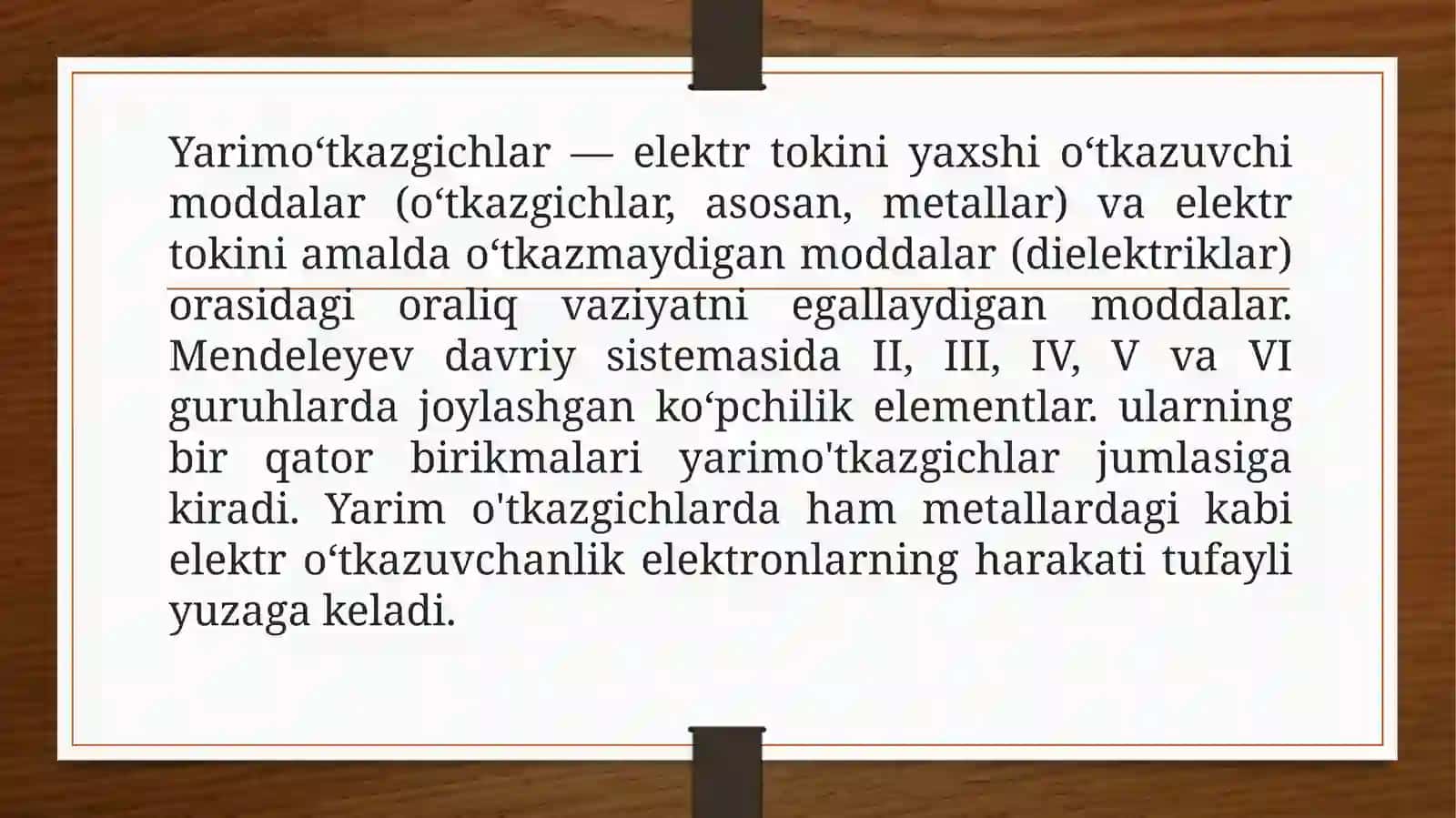 Yarimo’tkazgichlarda elektr to’ki 2