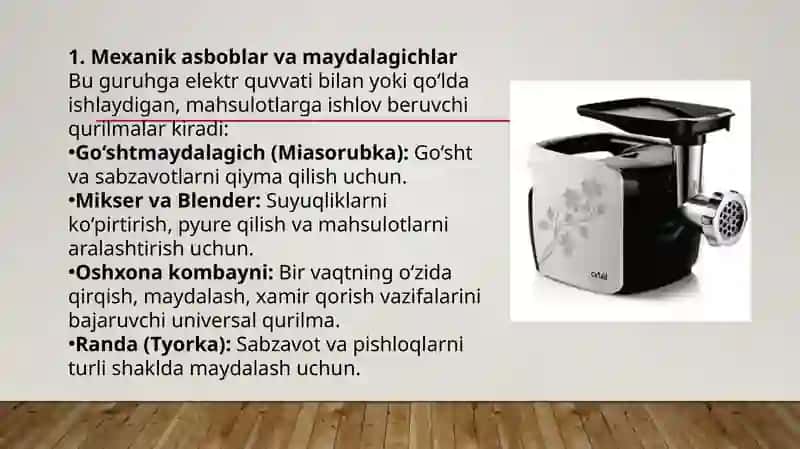 Pazandachilikda ishlatiladigan asbob va uskunalar 2