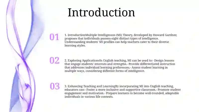 Exploring Ways To Use The Theory Of Multiple Intelligences In Teaching English 2