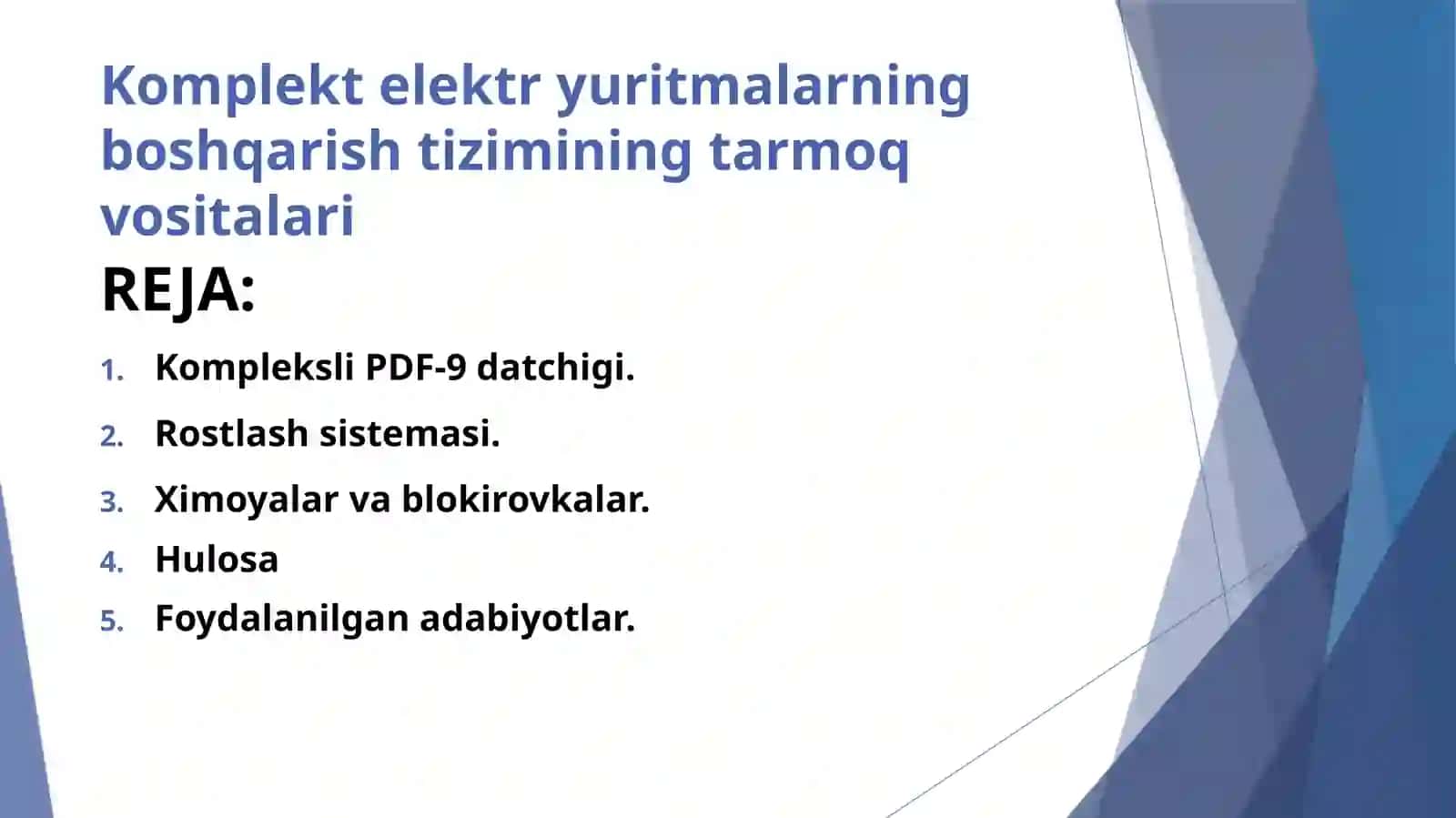 Ko'p foydali adabiyot va mustaqil ishlar 2