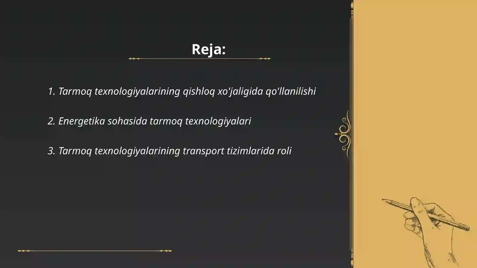 Tarmoq texnologiyalaridan foydalanish yoʻllari 2
