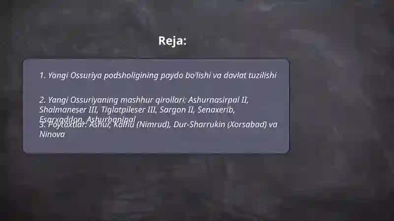 Yangi Ossuriya podsholigi 2