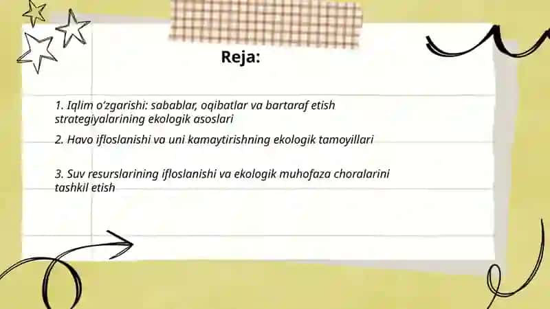 Hozirgi zamonning ekalogik muommolari va ularni bartaraf etish va tashkillashtirishning ekalogik asoslari 2