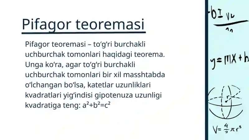 Pifagor teoremasi 2