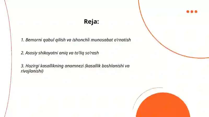 Talking a full case historiy Zokirjonova Mohichexra 2