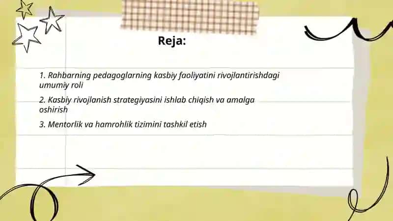 Pedagoglarning kasbiy faolligini oshirishda rahbarning vazifalari 2