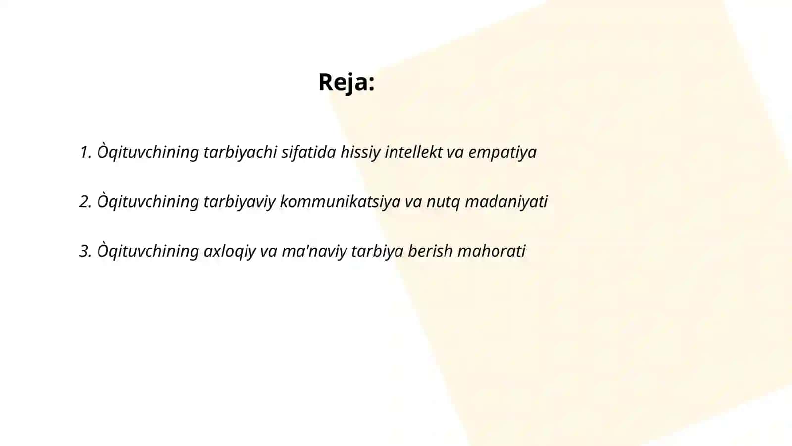 Òqituvchining tarbiyachi sifatidagi mahorati 2