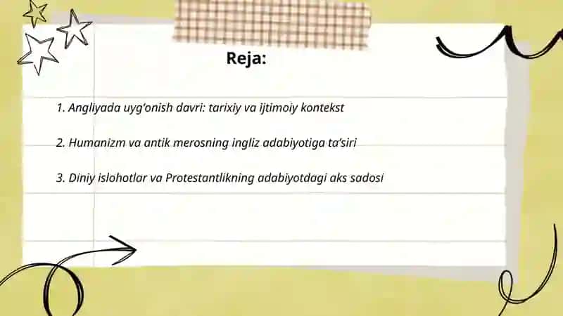 Angliyada uygʻonish davri adabiyoti 2