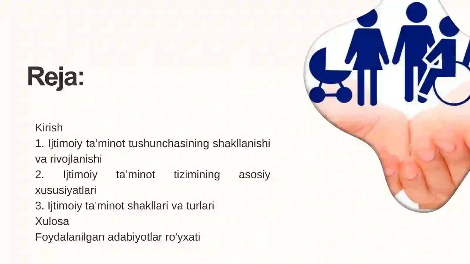 Ijtimoiy ta'minot tushunchasi, asosiy xususiyatlari 2