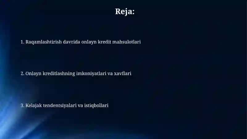 Onlayn kredit mahsulotlari 2