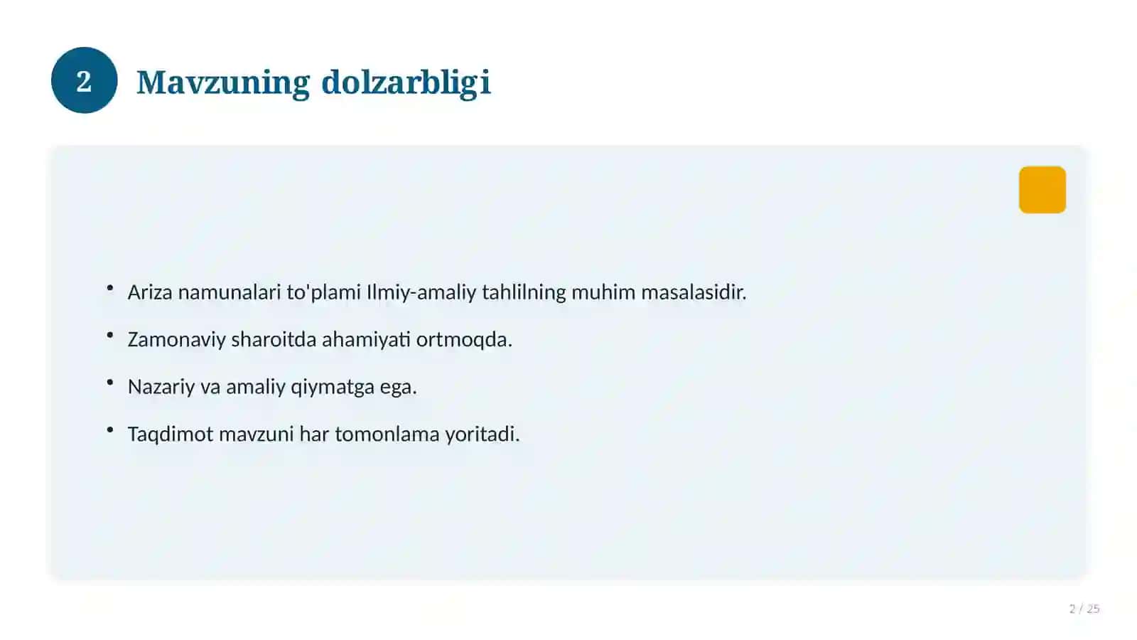 Ariza namunalari to'plami 2