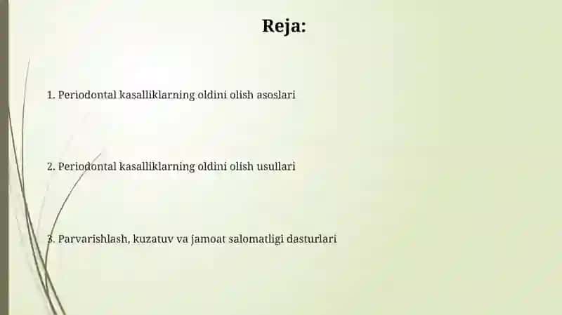 Paradont kasalliklari prafilaktikasi 2